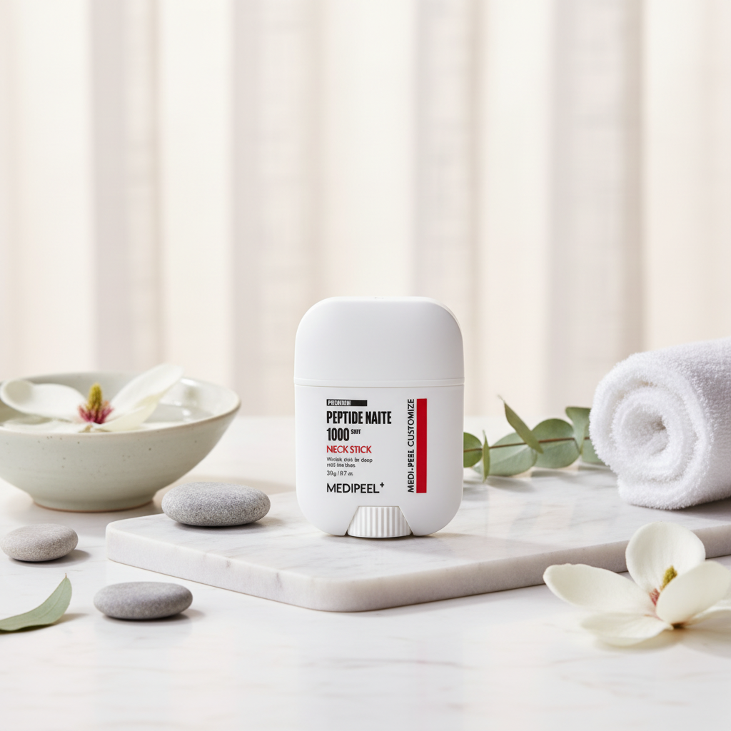 MEDI-PEEL - Premium Peptide Naite 1000 Shot Neck Stick - Peptidový krém v praktické tyčince pro péči o krk a dekolt - 20 g