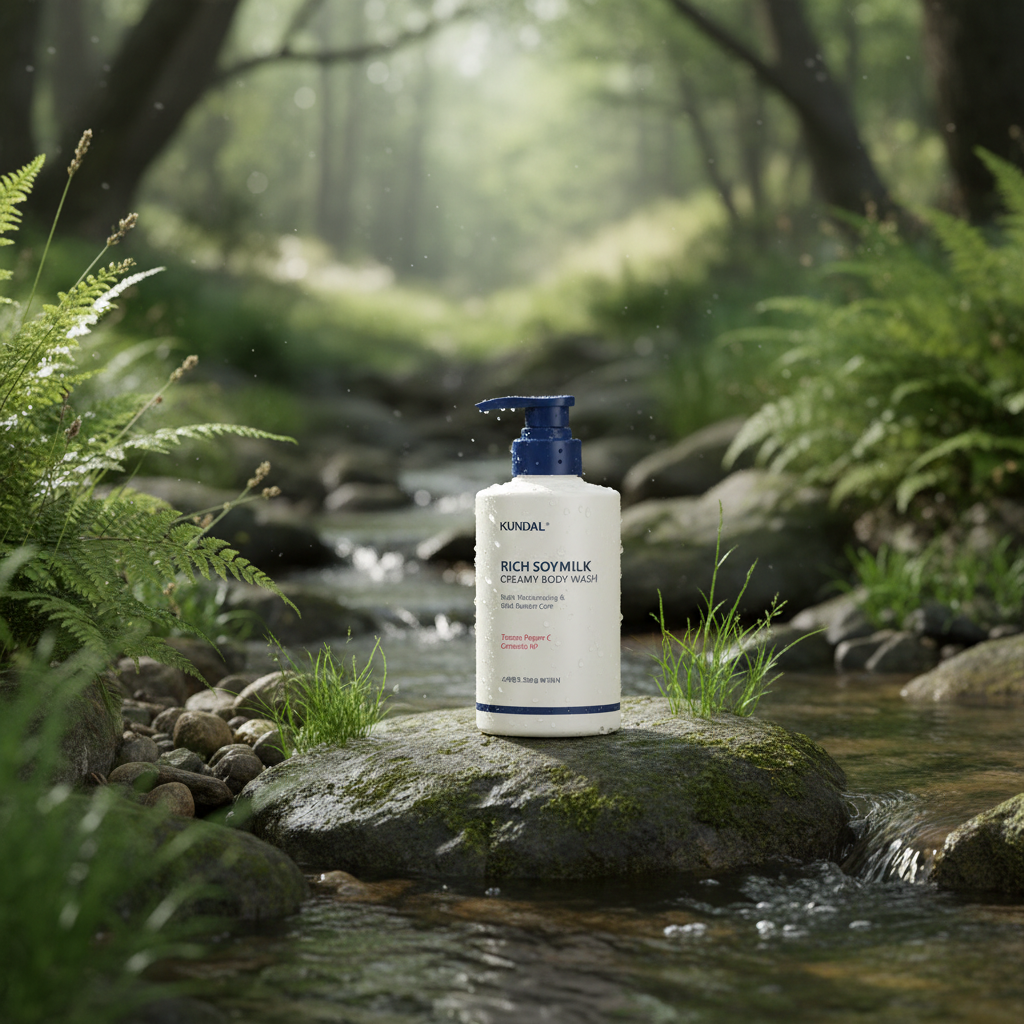 Kundal Rich Soy Milk Creamy Body Wash - Vyživující sprchový gel se sójovým mlékem - MELLOW VANILLA - 500 ml