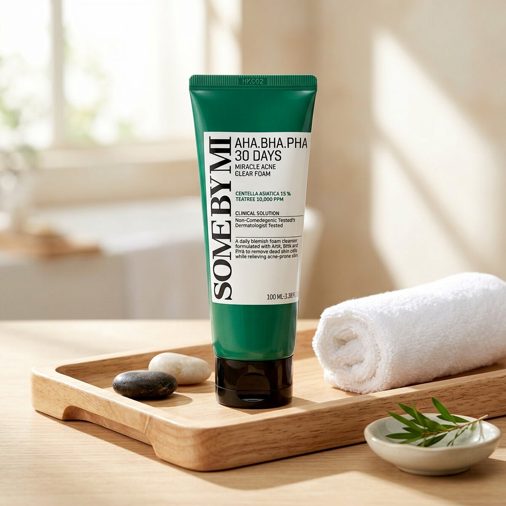 SOME BY MI - AHA BHA PHA 30 Days Miracle Foam - Jemná čistící pěna s přírodními kyselinami - 100 ml