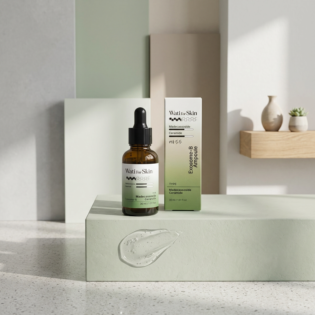 WATI FOR SKIN - Madecassoside Ceramide Exosome-B Ampoule - Zklidňující a regenerační ampule - 30 ml