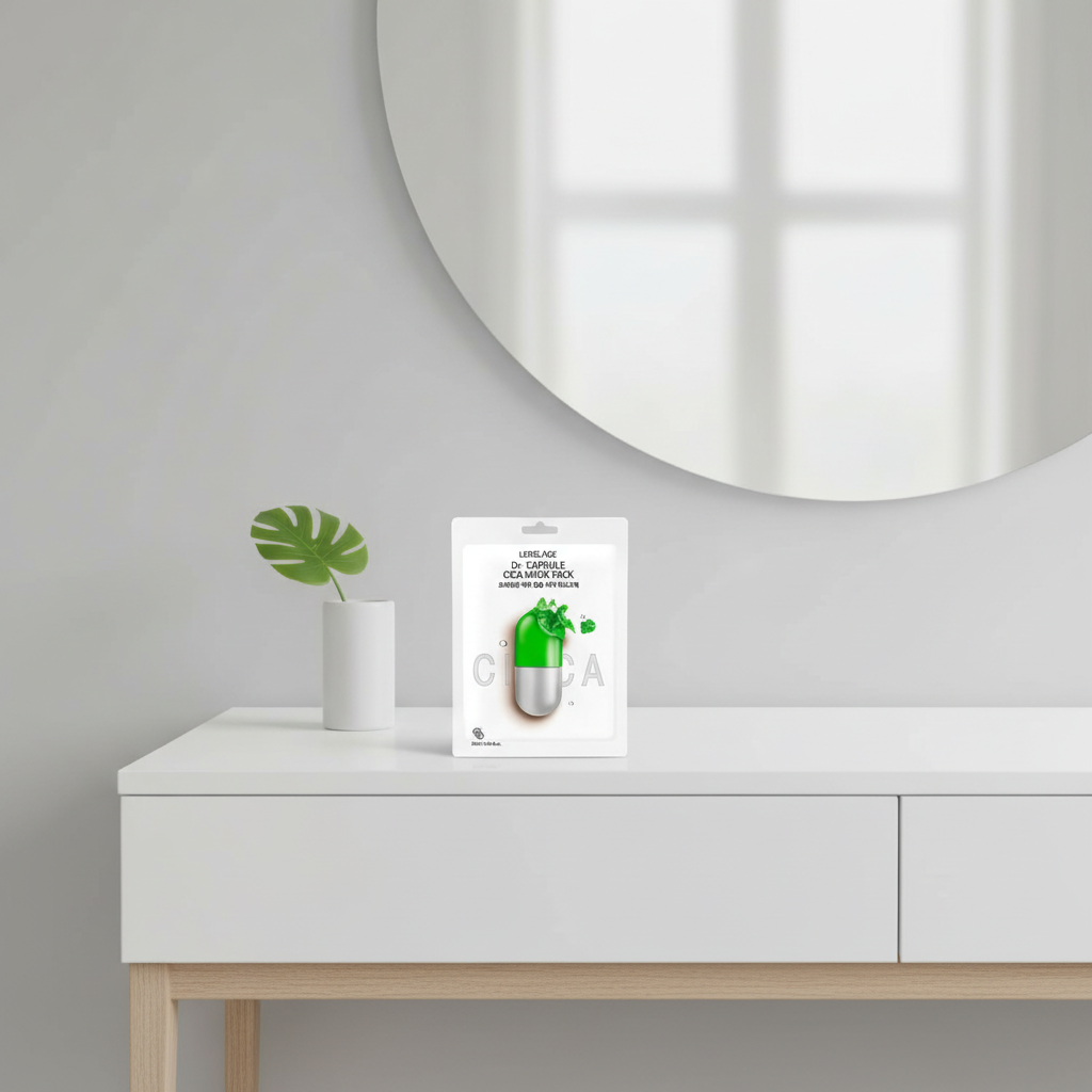 LEBELAGE - Capsule Cica Mask Pack - Zklidňující plátýnková maska s centellou - 28 ml