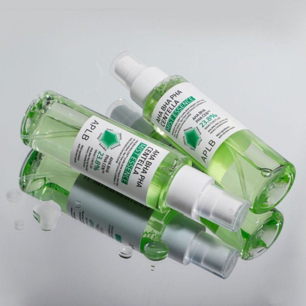 APLB - AHA BHA PHA Centella Mist Essence - Multifunkční mléčná essence s centelou a kyselinami - 105 ml