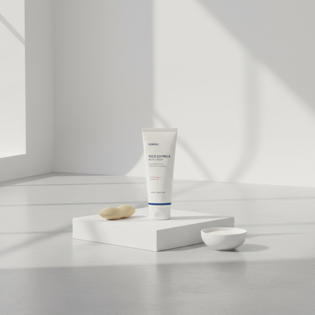 Kundal Rich Soy Milk Body Cream - Vyživující tělový krém se sójovým mlékem a ceramidy MELLOW VANILA - 150 ml