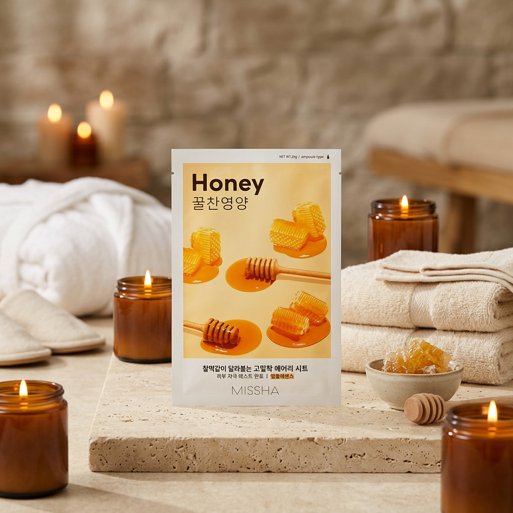 MISSHA - Airy Fit Sheet Mask Honey - Medová textilní maska - 19 g