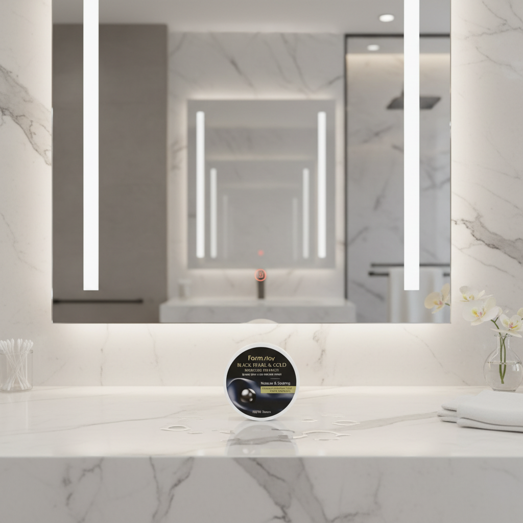 Farm Stay - Black Pearl Gold Hydrogel Eye Patch - Hydrogelové polštářky pod oči černou perlou - 60 ks/ 90 g