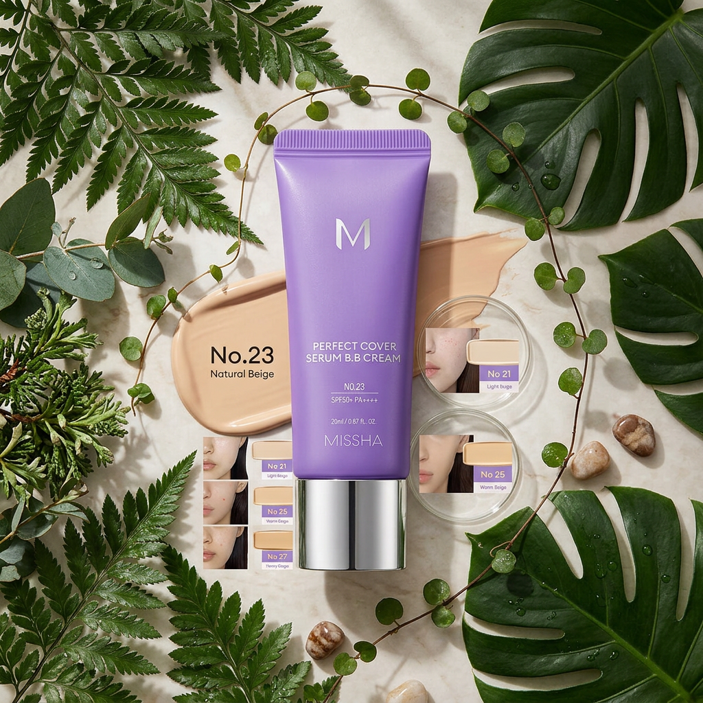 MISSHA - Perfect Cover Serum BB Cream SPF50+ PA++++ - Pečující BB sérum s SPF #23 Natural Beige - 50 ml