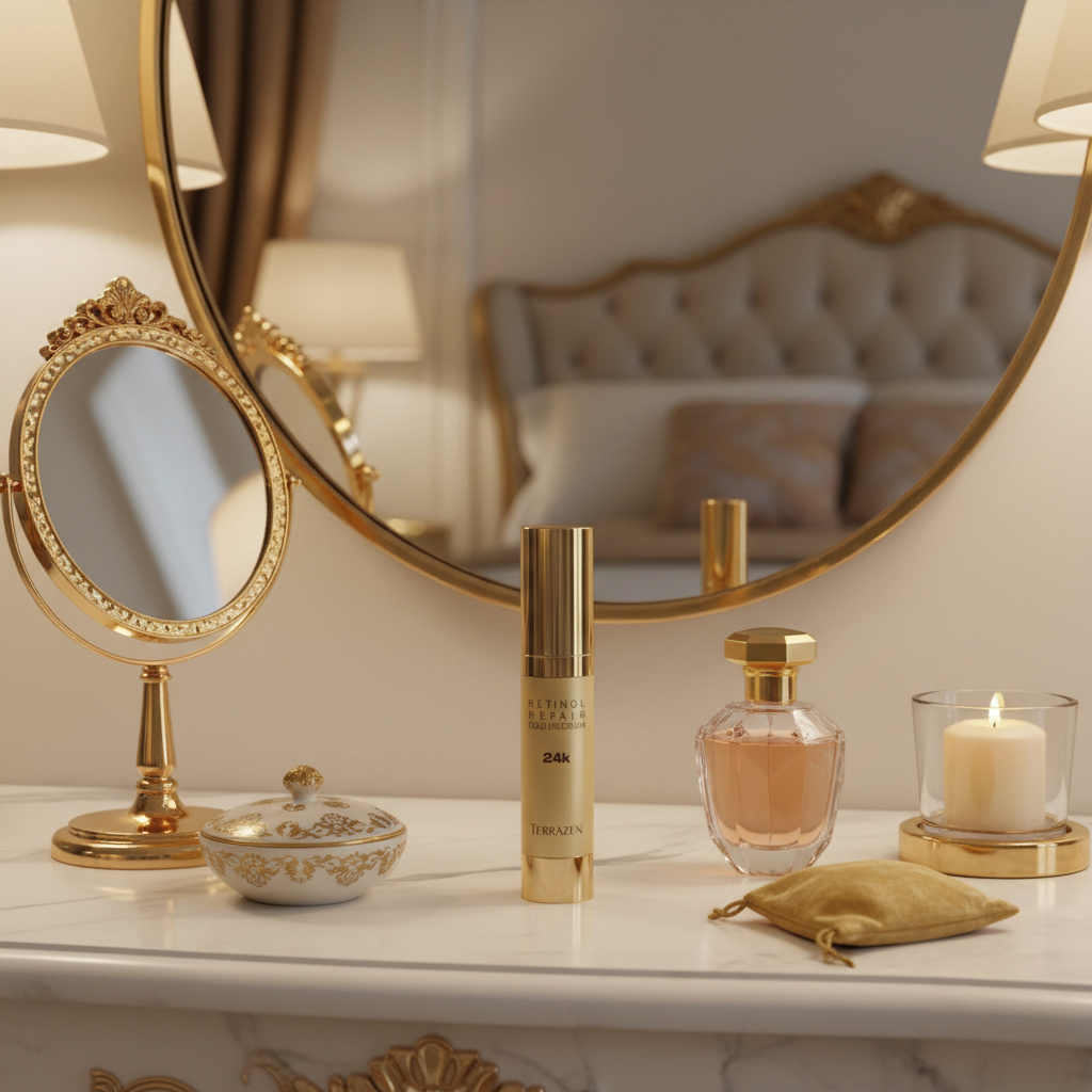 TERAZZEN - Retinol Repair Gold Eye Cream 24K - Omlazující oční krém s retinolem a zlatem - 20 ml