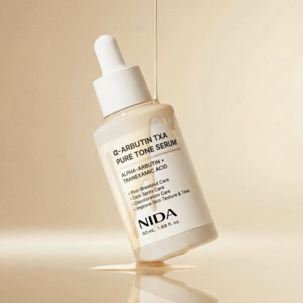 NIDA - a-Arbutin TXA Pure Tone Serum Serum - Rozjasňující sérum s alfa-arbutinem a kyselinou tranexamovou - 50 ml