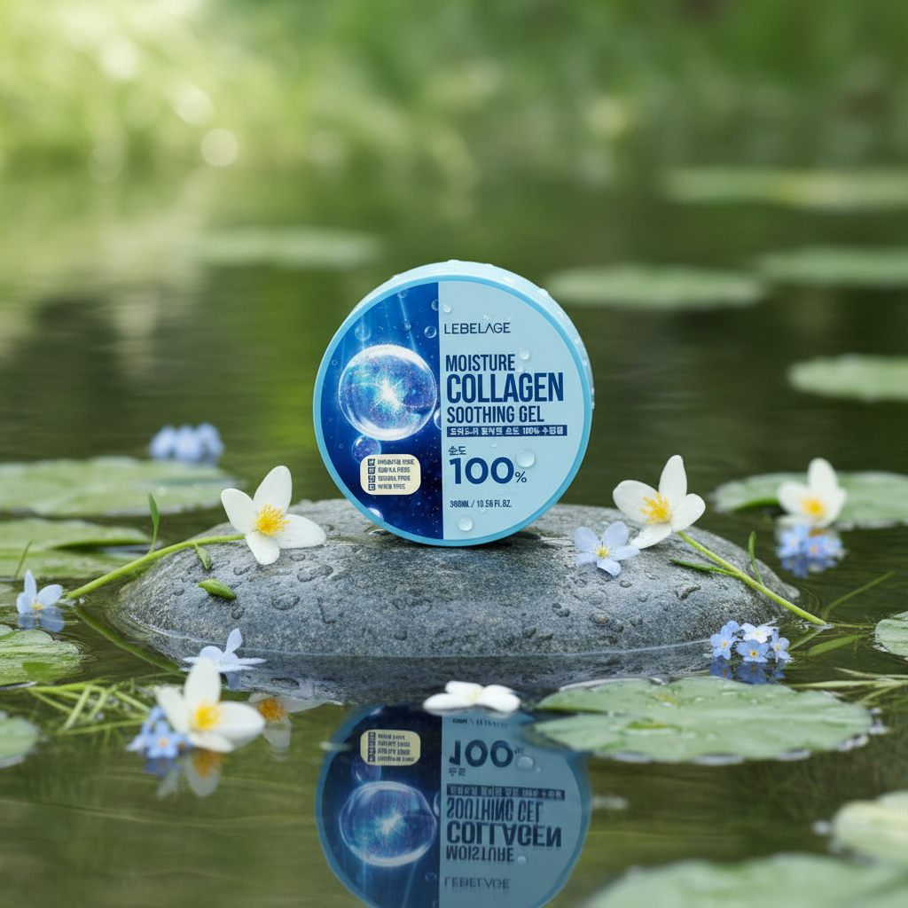 LEBELAGE - Moisture Collagen Purity 100% Soothing Gel - Univerzální osvěžující a zjemňující kolagenový gel - 300 ml