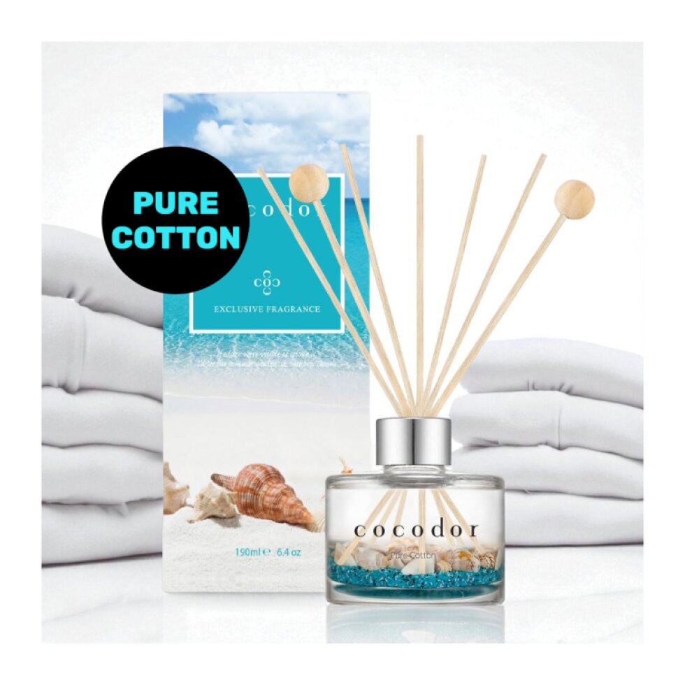 COCODOR - Aqua Diffuser Pure Cotton - Difuzér s vůní čisté bavlny - 190 ml