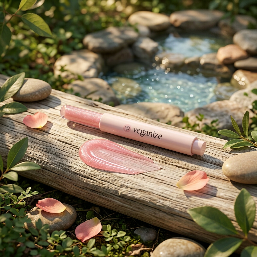 VEGANIZE - Collagen Lip Glass Balm 12. Pinkmelon Glow - Kolagenový balzám na rty - 1,8 g