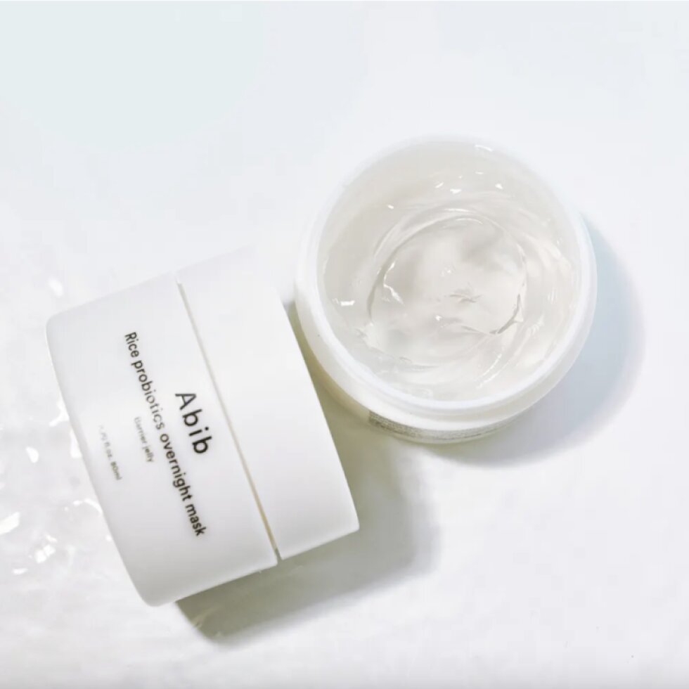 Abib - Rice Probiotics Overnight Mask Barrier Jelly - Gelová noční maska s rýží a probiotiky - 20 ml