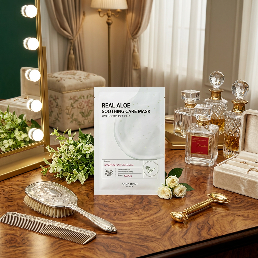SOME BY MI - Real Aloe Soothing Care Mask - Zklidňující plátýnková maska s Aloe Vera - 20 g
