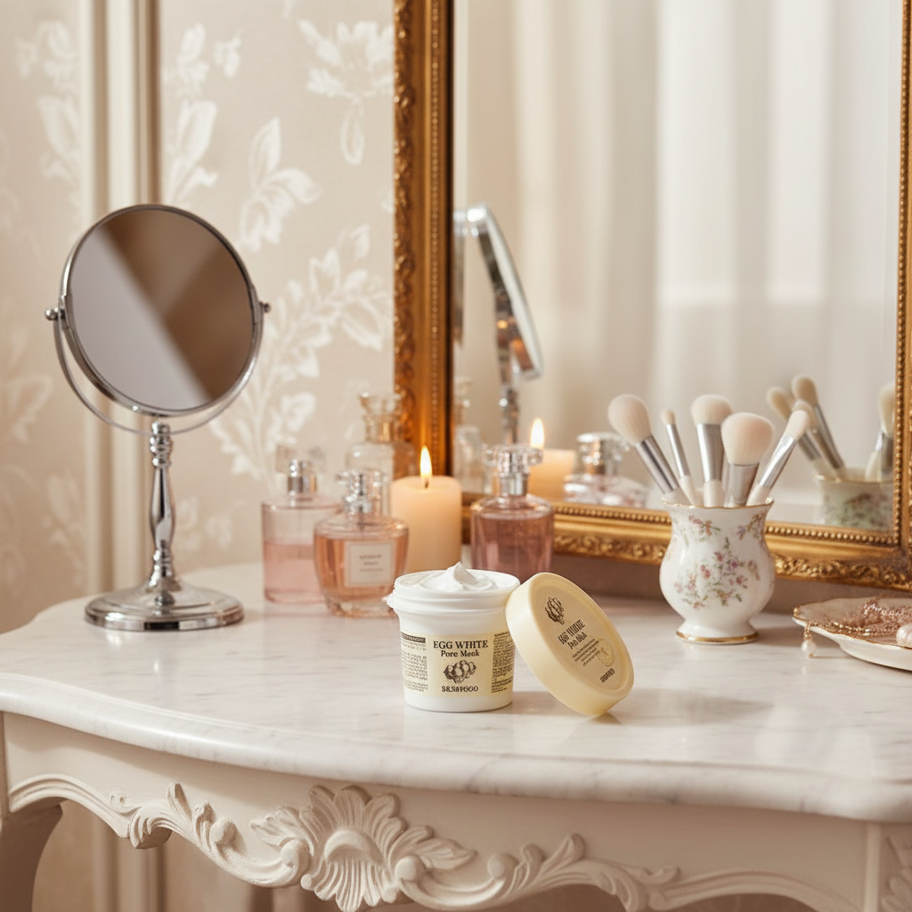 SKINFOOD - Egg White Pore Mask - Čisticí pleťová maska pro redukci pórů - 125 g