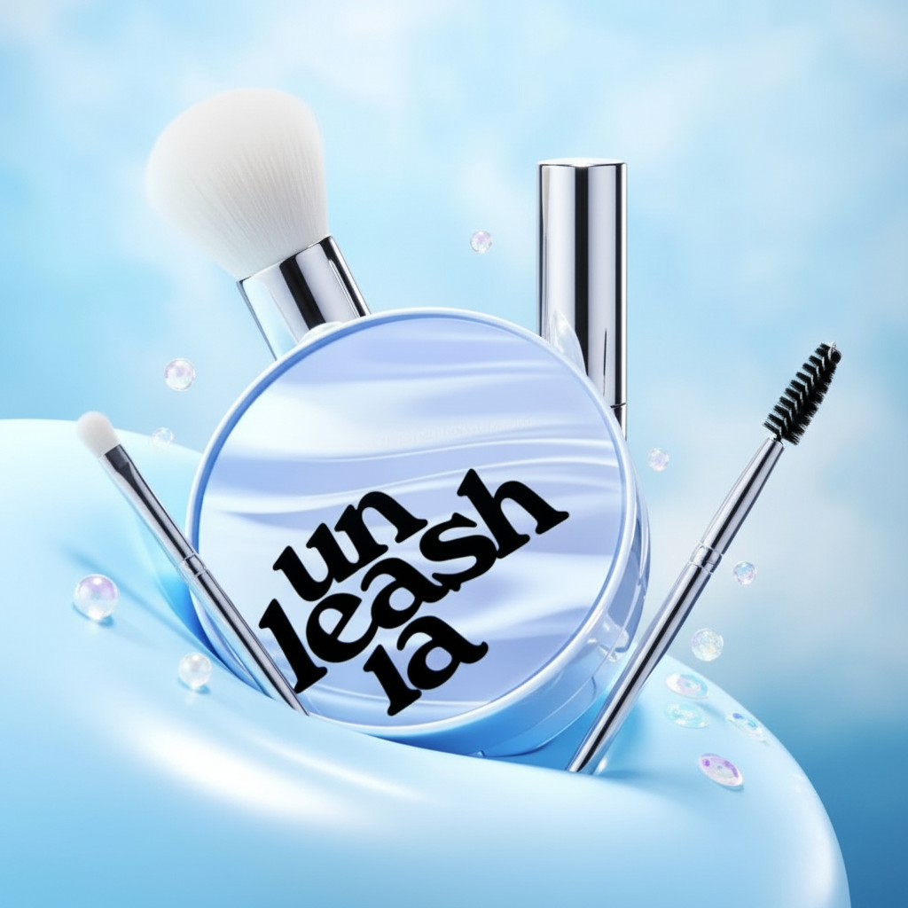 UNLEASHIA - Babe Skin Baby Blue Cushion 21N Fluffy - Cushion make-up pro hladkou pleť 21N Fluffy - 15 g