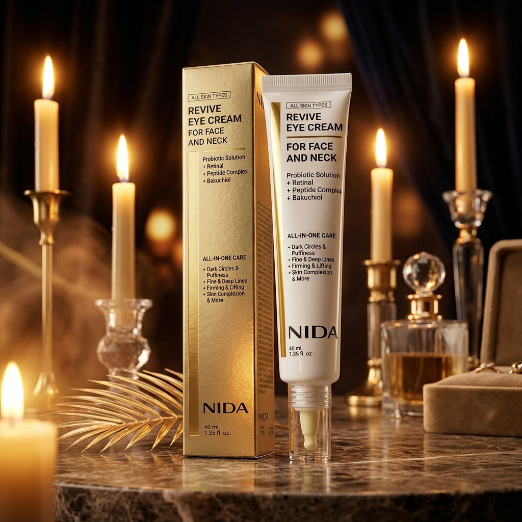 NIDA - Revive Eye Cream For Face And Neck - Obnovující oční krém na obličej a krk - 40 ml