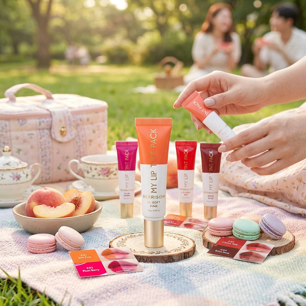 BERRISOM - My Lip Tint Pack 01 Soft Pink - Zabarvený, slupovací tint na rty - 15 g