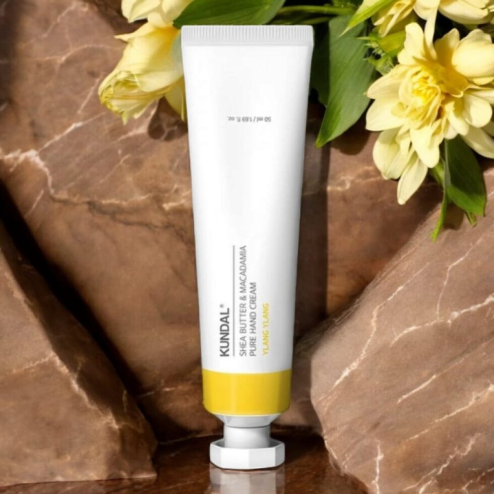 Kundal Shea Butter & Macadamia Pure Hand Cream - Hydratační a vyživující krém na ruce YLANG YLANG - 50 ml