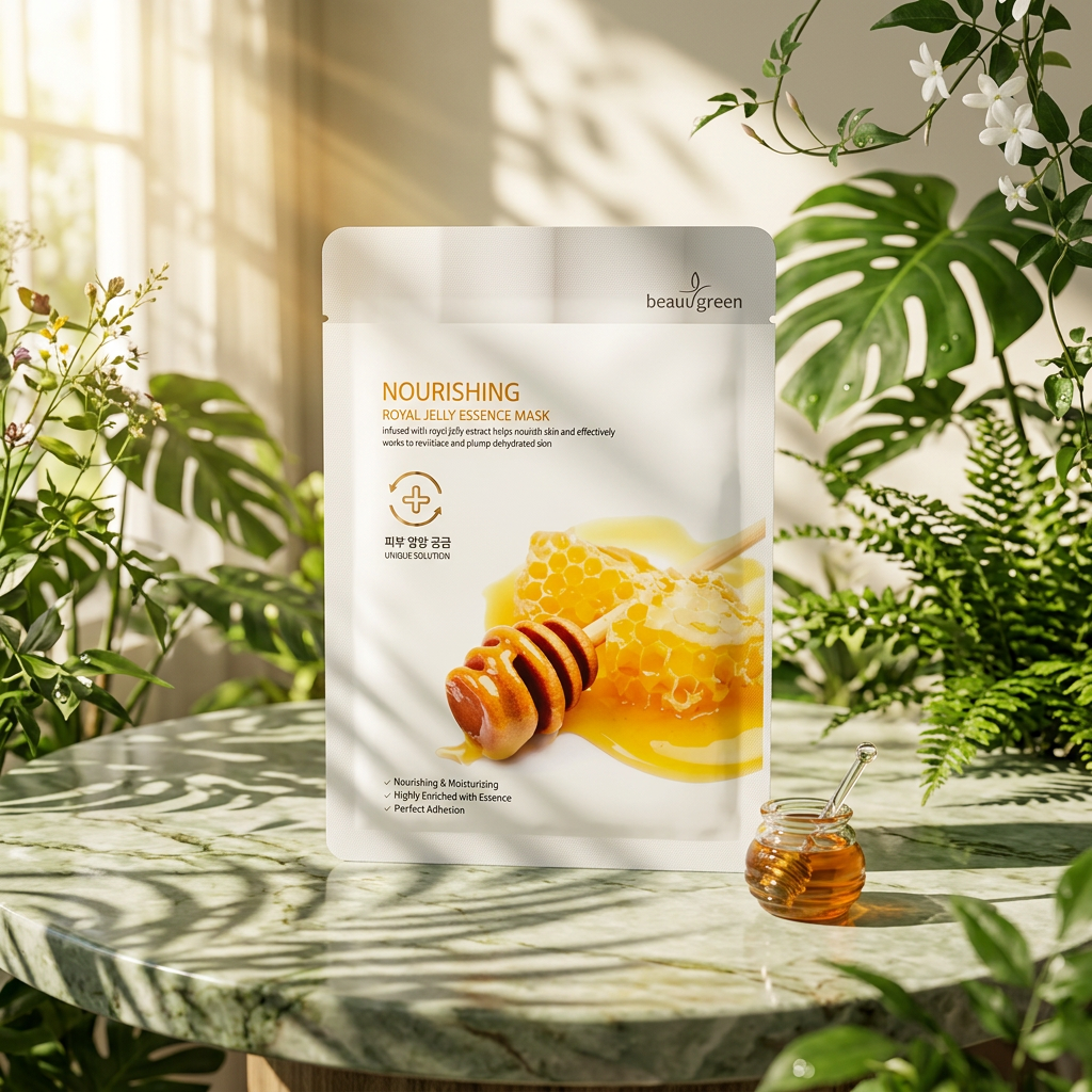 Beauugreen - Premium Royal Jelly Essence Mask - Plátýnková maska s mateří kašičkou - 23 ml