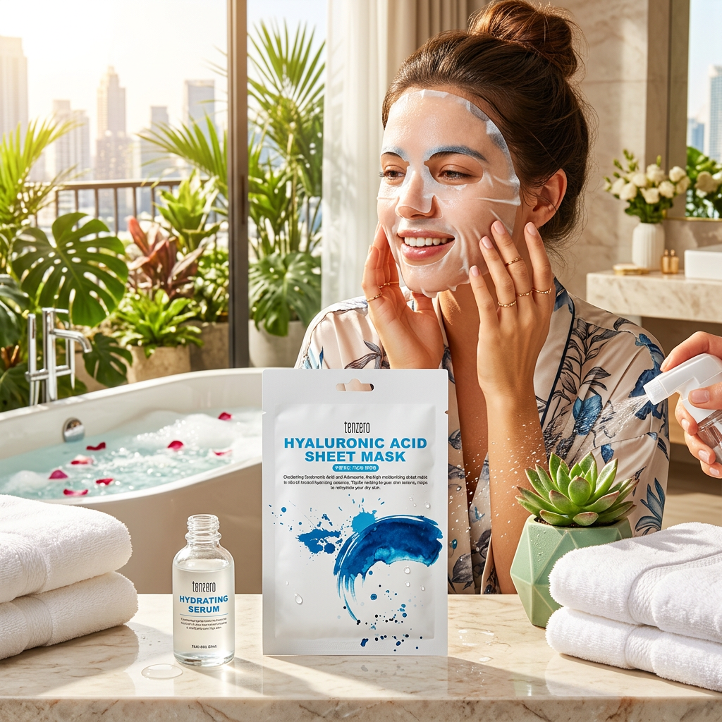 TENZERO - Hyaluronic Acid Sheet Mask - Plátýnková maska s kyselinou hyaluronovou - 25 ml