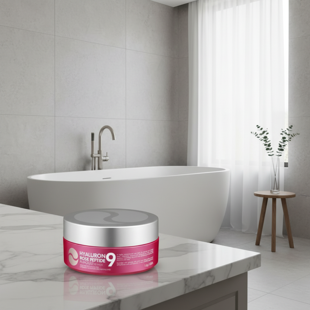 MEDI-PEEL - Hyaluron Rose Peptide 9 Ampoule Eye Patch - Hydratační a vyživující hydrogelové polštářky pod oči - 60ks