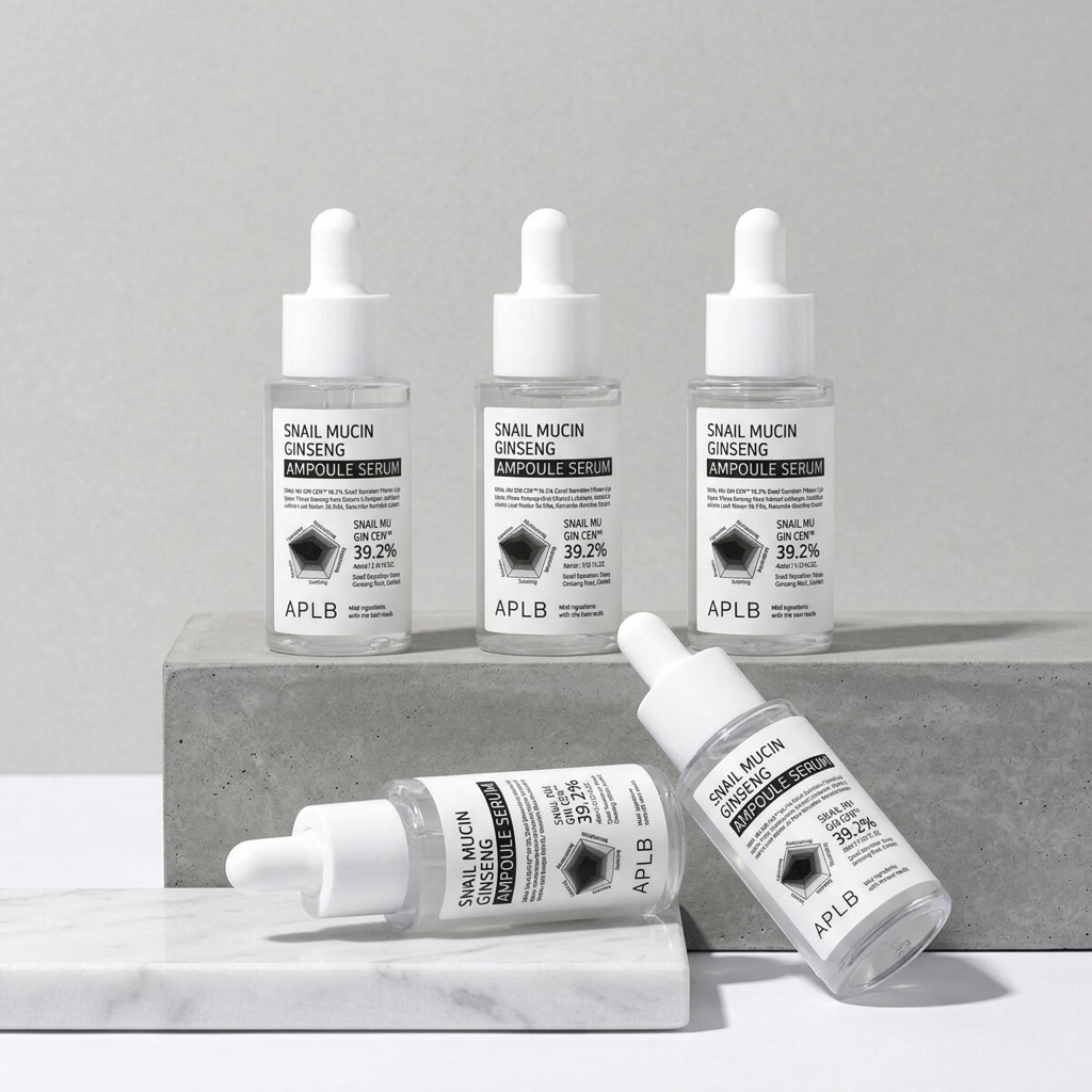APLB - Snail Mucin Ginseng Ampoule Serum - Omlazující sérum s ženšenem a šnečím mucinem - 40 ml
