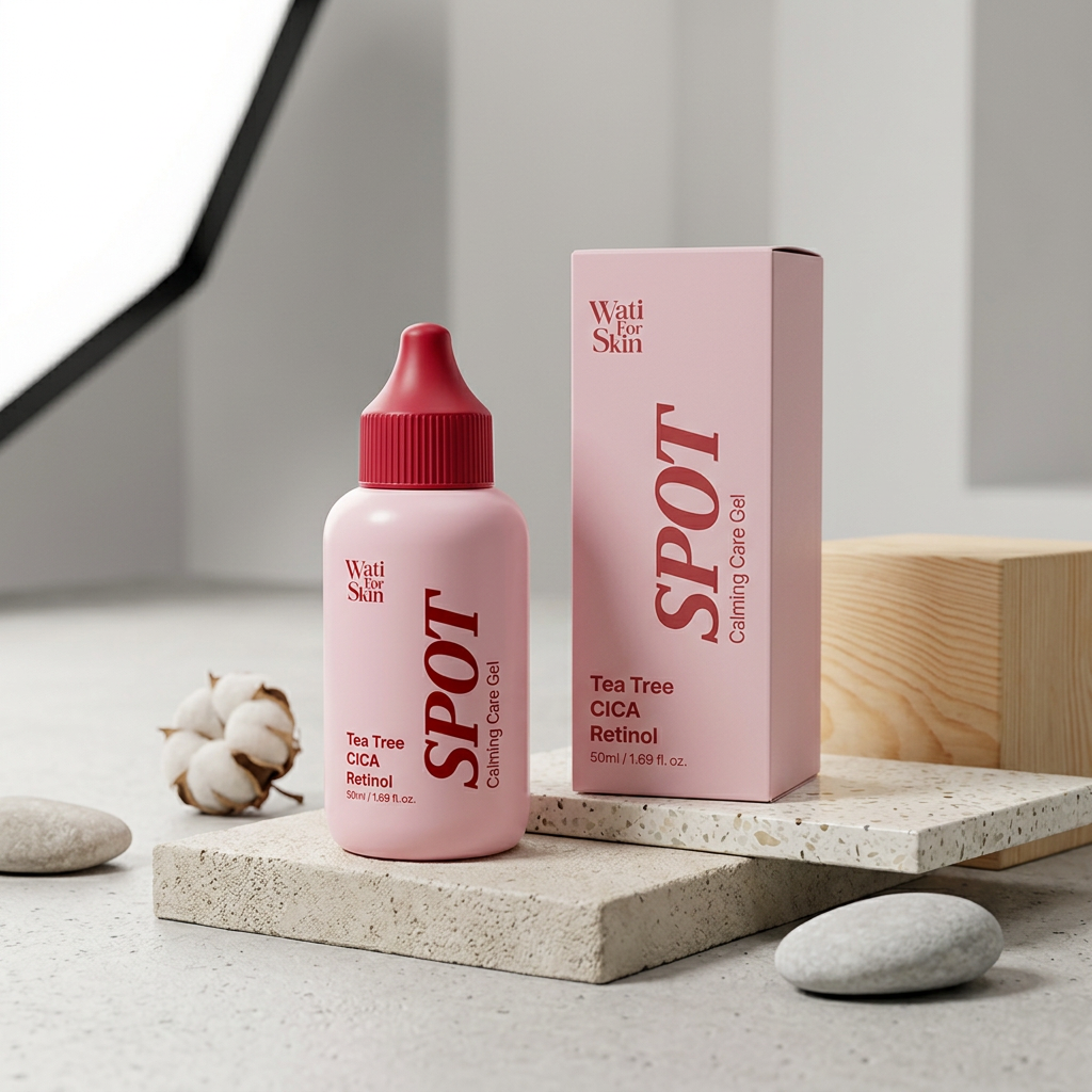 WATI FOR SKIN - Tea Tree CICA Retinol Spot Calming Care Gel - Zklidňující lokální gel - 50 ml