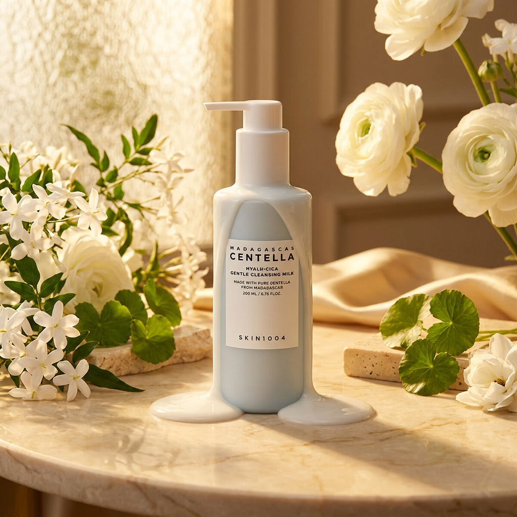 SKIN1004 - Madagascar Centella Hyalu-Cica Gentle Cleansing Milk - Jemné čisticí mléko s Centellou a kyselinou hyaluronovou - 200 ml