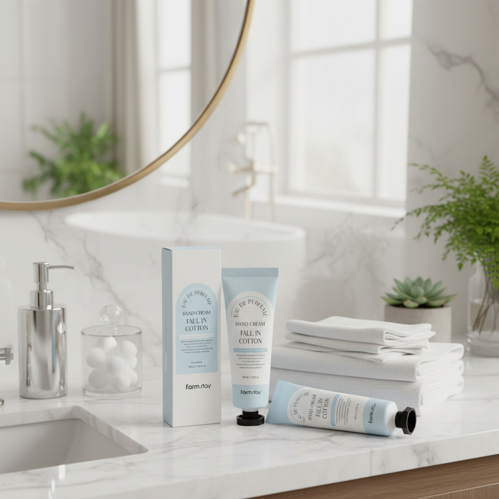 Farm Stay - Eau De Parfume Hand Cream Fall In Cotton - Parfemovaný krém na ruce s vůní bavlny - 100 ml