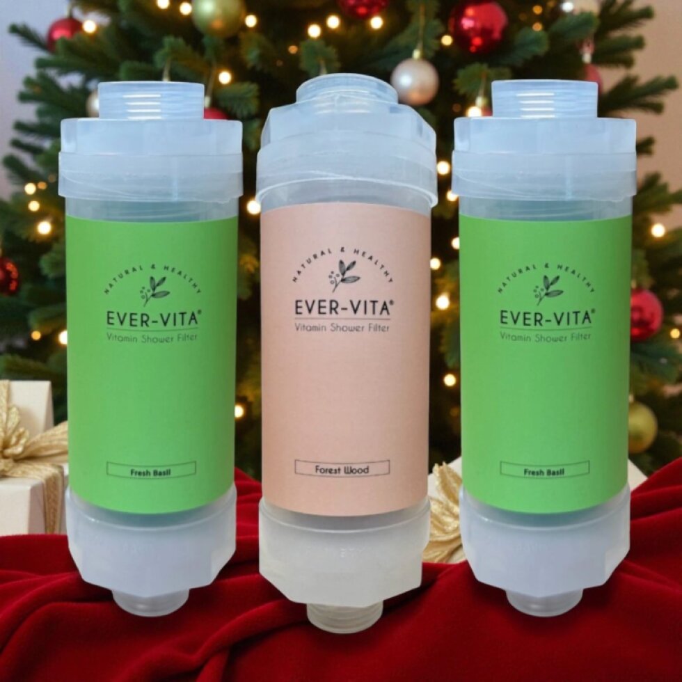 EVER VITA - Vitamínové filtry do sprchy - Bazalka, jasmín a dřevo - SET 3 ks
