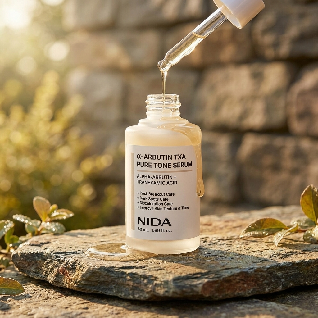 NIDA - a-Arbutin TXA Pure Tone Serum Serum - Rozjasňující sérum s alfa-arbutinem a kyselinou tranexamovou - 50 ml