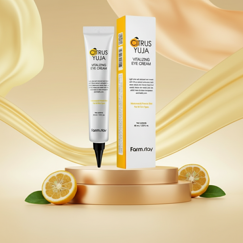 Farm Stay - Citrus Yuja Vitalizing Eye Cream - Rozjasňující oční krém - 45 ml