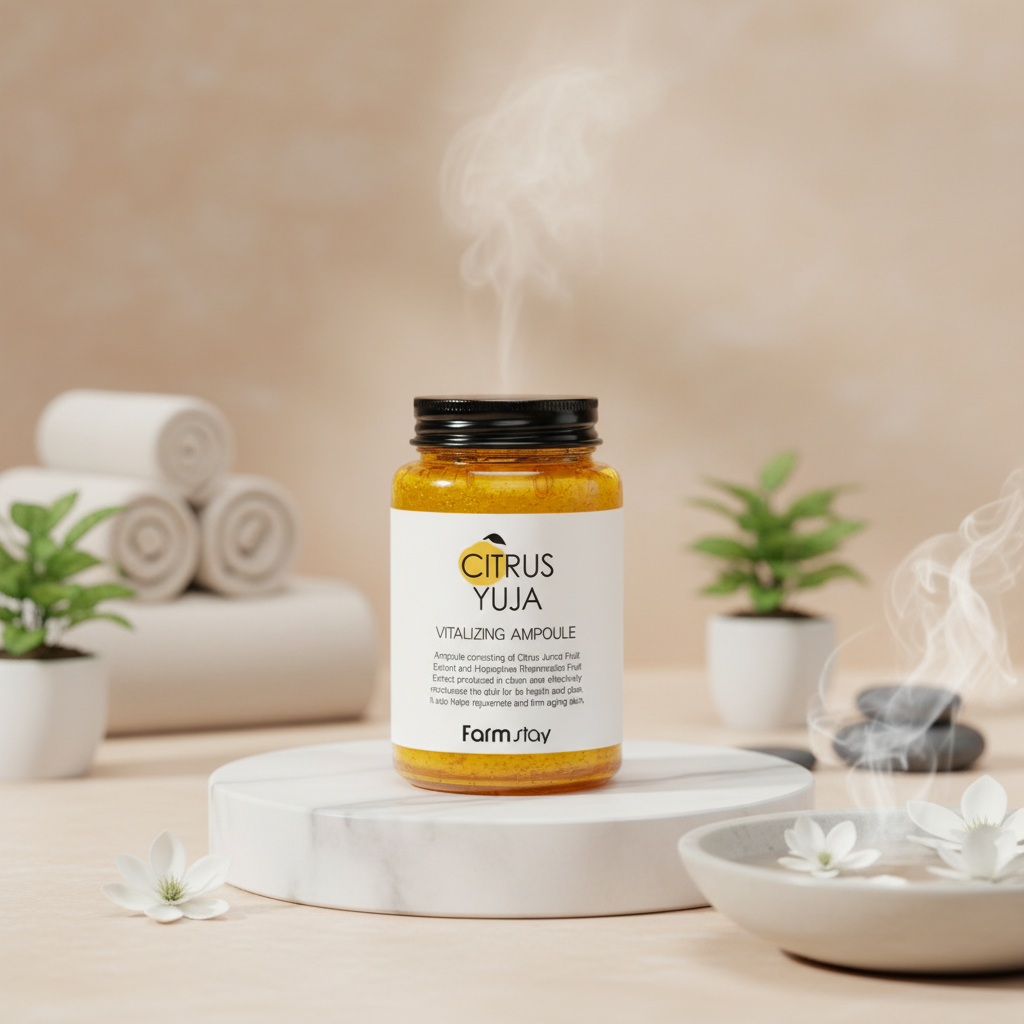 Farm Stay - Citrus Yuja Vitalizing Ampoule - Hydratační ampule s vitaminem C - 250 ml