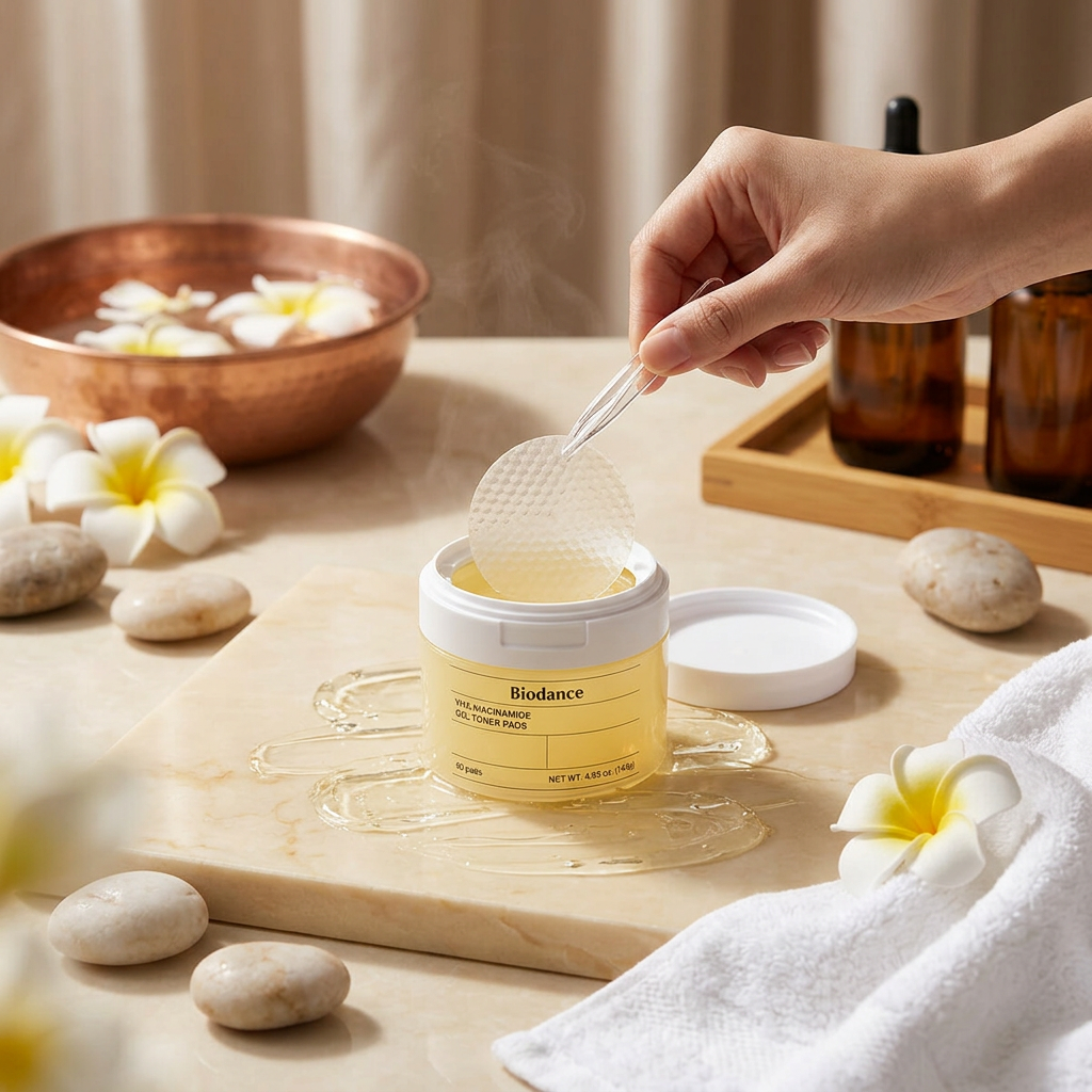 BIODANCE - Vita Niacinamide Gel Toner Pads - Gelové tonerové tamponky s niacinamidem - 60 ks / 140 g