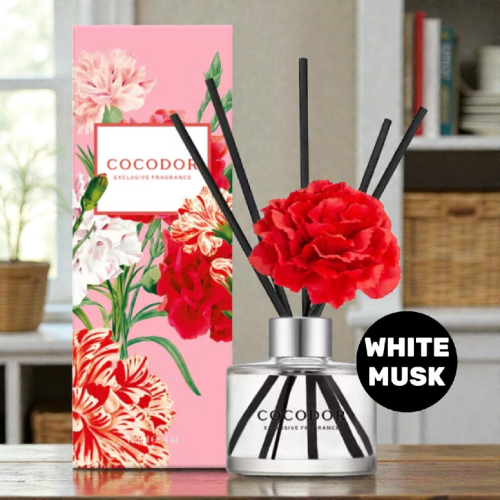COCODOR - Carnation Diffuser White Musk - Difuzér s karafiátem a White Musk - 120 ml
