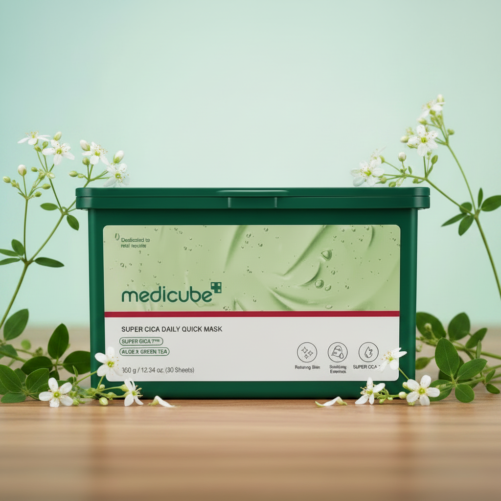 MEDICUBE - Super Cica Daily Quick Mask - Super Cica každodenní rychlá pleťová maska - 350 g