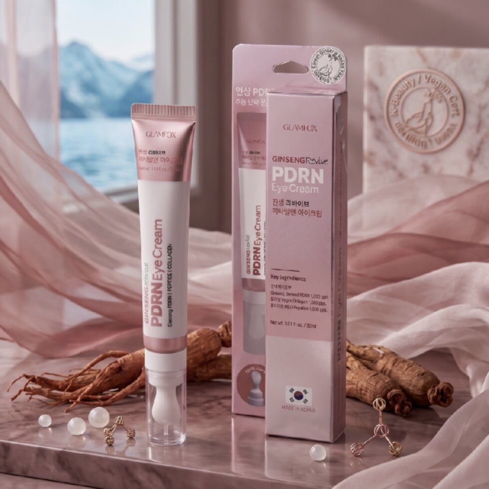 GLAMFOX - Ginseng Revive PDRN Eye Cream - Obnovující oční krém se ženšenem a PDRN - 30 ml