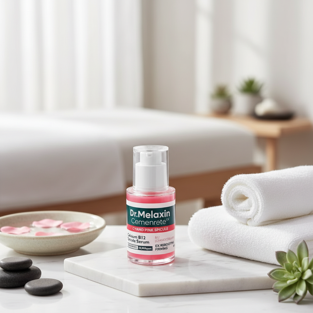 DR. MELAXIN - Cemenrete Cyano Pink Spicule Serum - Regenerační sérum s mikro‑spikulami a vitamínem B12 - 30 ml