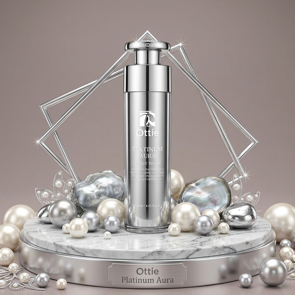 OTTIE - Platinum Aura Active Toner - Platinové tonikum pro okamžitou hydrataci a zlepšení pleti -120 ml