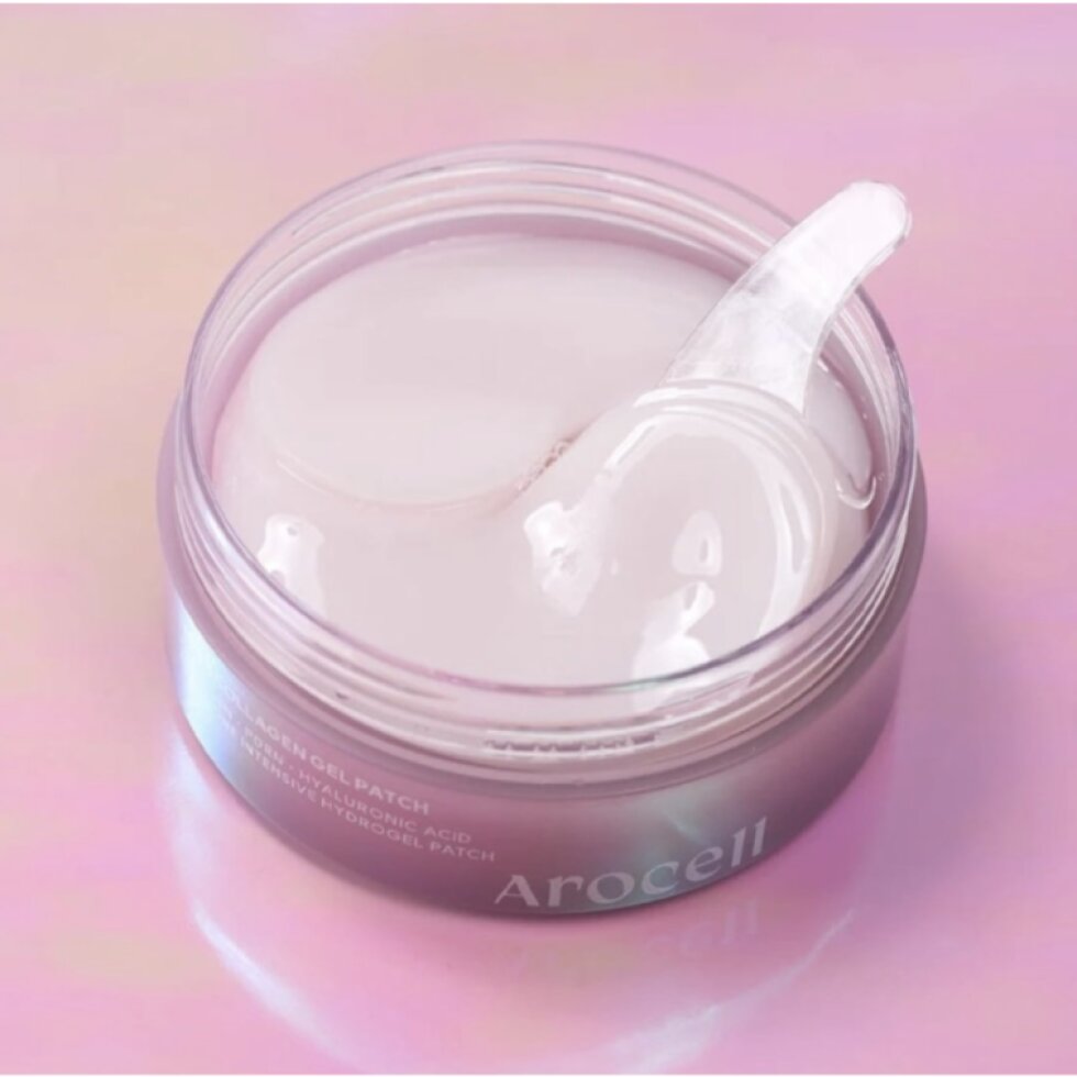 AROCELL - Super Collagen Gel Patch PDRN - Gelové kolagenové náplasti pod oči s PDRN, exosomy a EGF - 60 ks