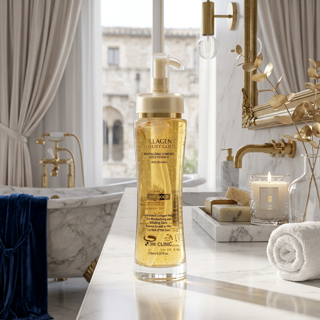 3W CLINIC - Collagen & Luxury Gold Hair Mist - Vlasová mlha s kolagenem a luxusním zlatem - 210 ml
