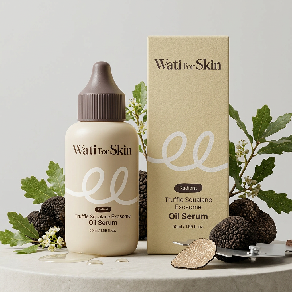 WATI FOR SKIN - Truffle Squalane Exosome Oil Serum - Luxusní pleťové olejové sérum s lanýži a skvalanem - 50 ml