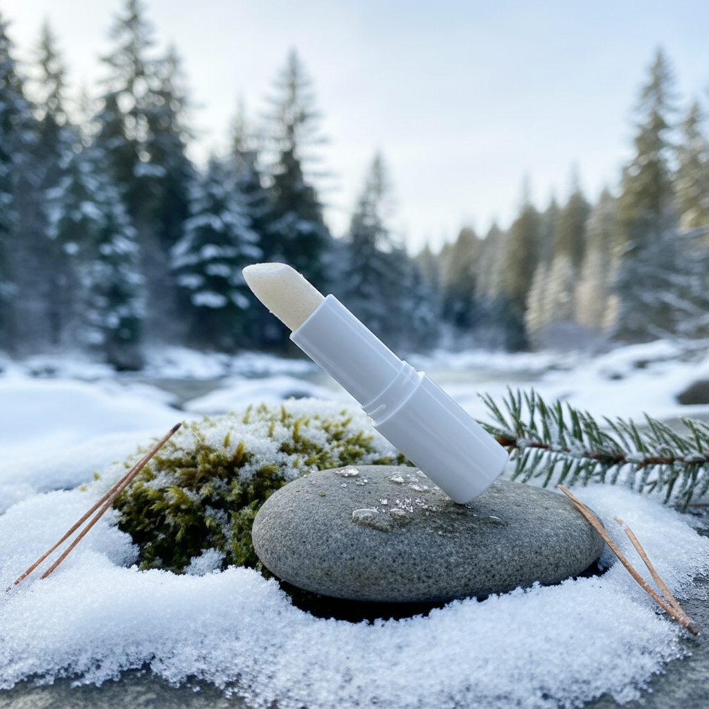 UNLEASHIA - Glacier Vegan Lip Balm - Veganský balzám na rty v odstínu SNOW FROST - 19 g