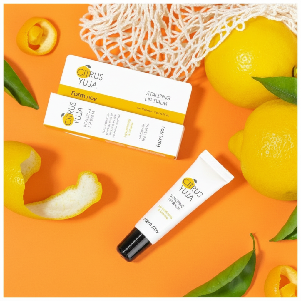 Farm Stay - Citrus Yuja Vitalizing Lip Balm - Vyživující balzám na rty - 10 g