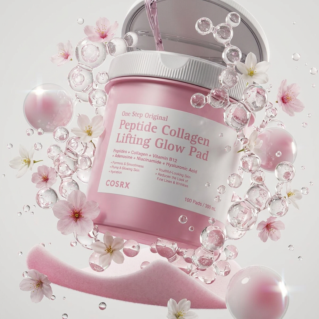 Cosrx - One Step Original Peptide Collagen Lifting Glow Pad - Tampónky s peptidy a kolagenem - 100 ks