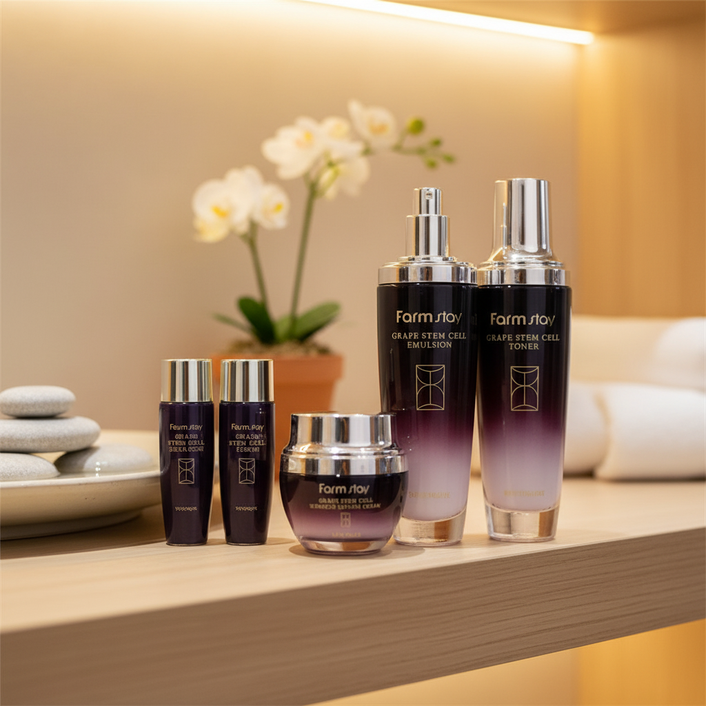 Farm Stay - Grape Stem Cell Skin Care 3 Set - Set produktů s hroznovými kmenovými buňkami