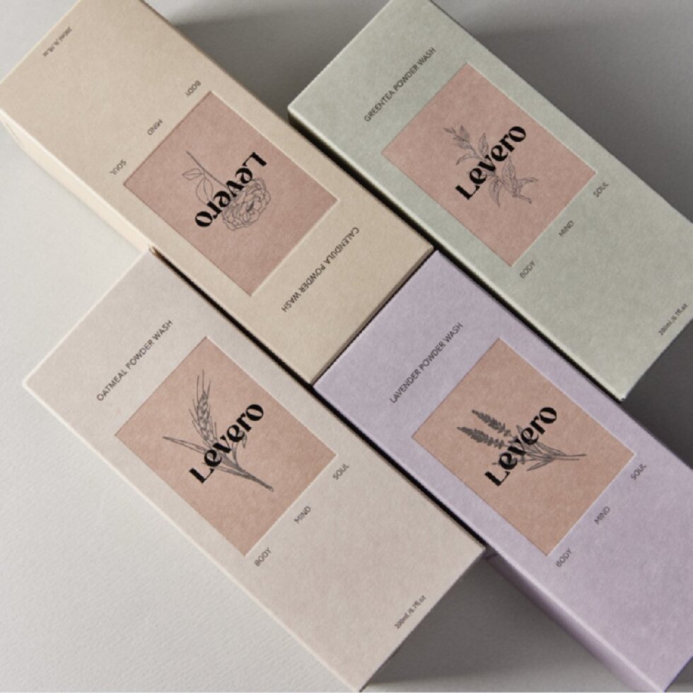 LEVERO - Power Wash Lavender - Levandulový čisticí pudr - 200 g