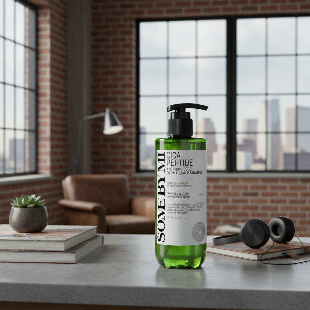 SOME BY MI - Cica Peptide Derma Scalp Shampoo - Posilující šampon proti vypadávání vlasů se zklidňujícím účinkem - 285 ml