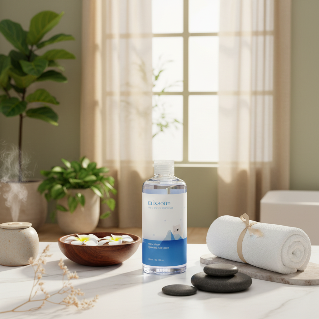 MIXSOON - Glacier Water Hyaluronic Acid Serum - Sérum s kyselinou hyaluronovou a vodou z ledovce - 300 ml