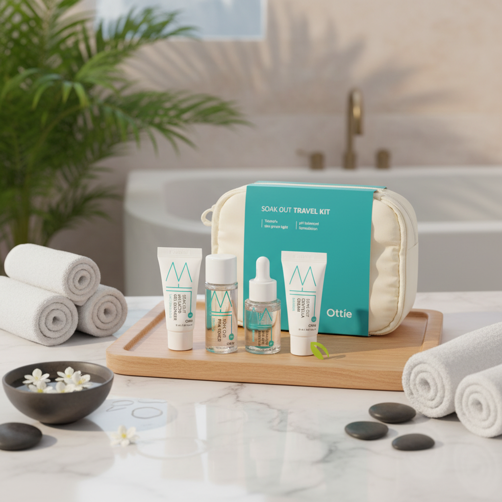 OTTIE - Soak Out Travel Kit - Cestovní balíček - 4ks